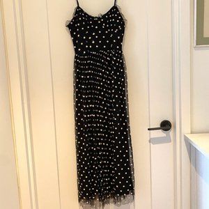 Black tulle dress